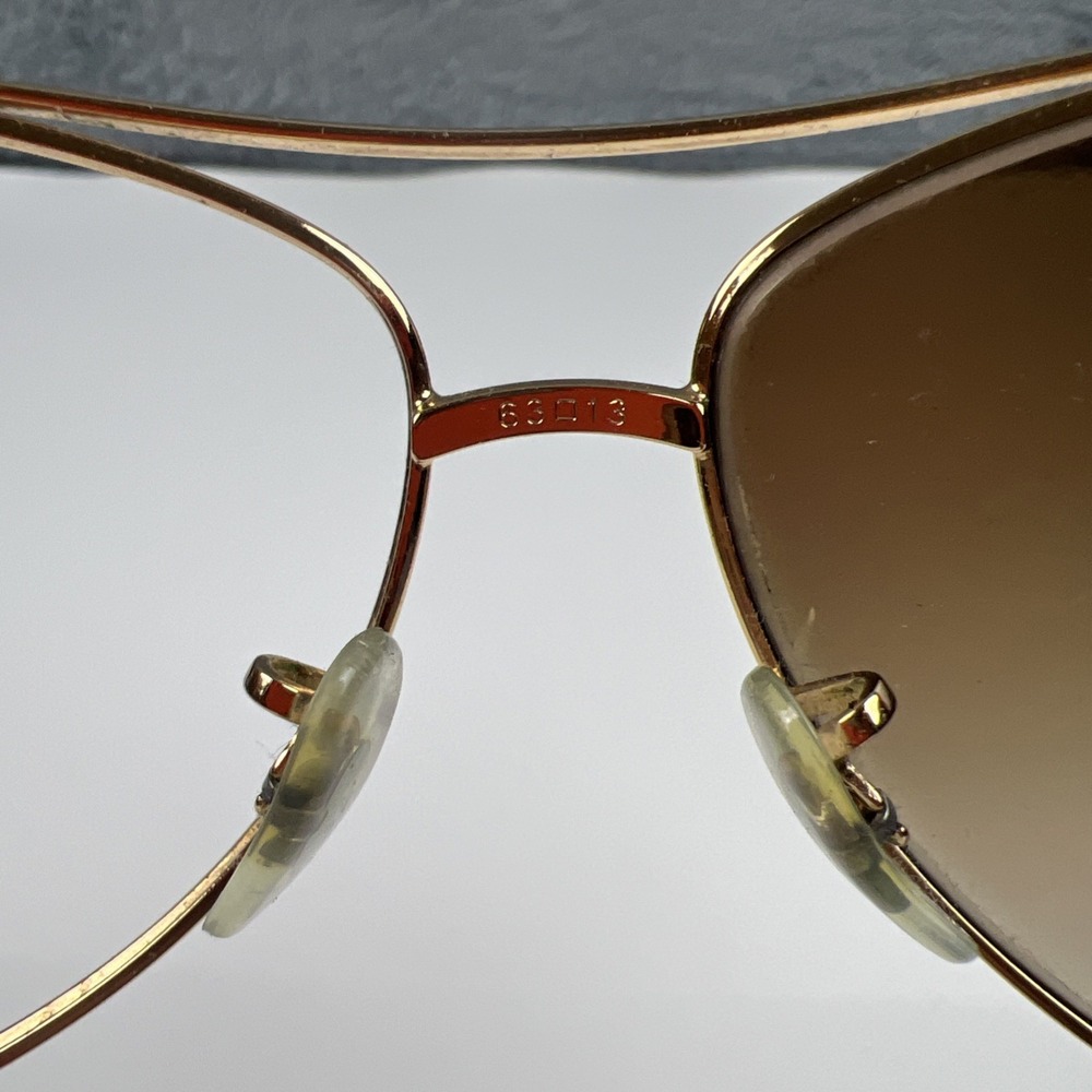 RAY-BAN RB 3386 001/13 GOLD HAVANA GRADIENT AUTHENTIC FRAMES SUNGLASSES 63-13 - Picture 15 of 15